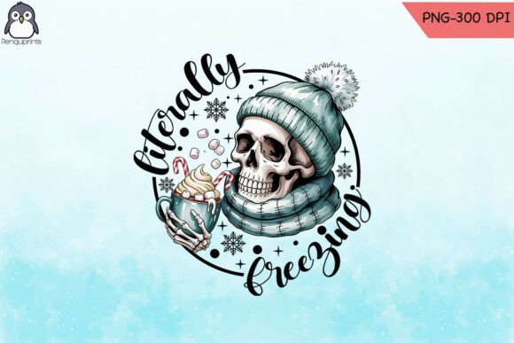 Chilling Skull Winter Humor PNG: A Designer's Review for Graphics and Crafts