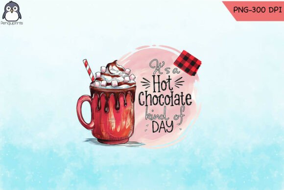 Cozy Hot Chocolate Day Christmas PNG Graphics for Crafts
