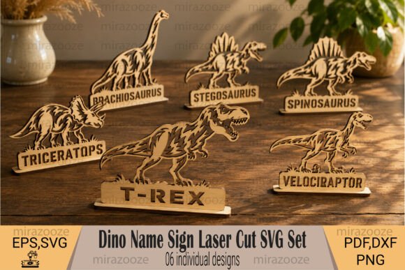 Dino Name Sign Laser Cut SVG Set Review