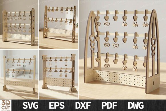 Earring Display Stand Bundle SVG: Laser Cutting Home Decor Review