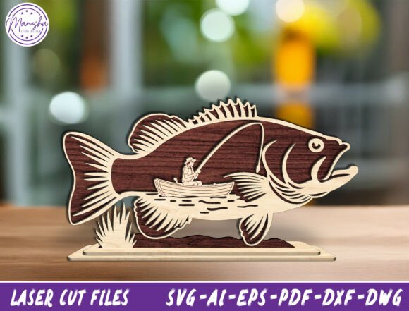 Fishing Layered Sign Laser Cut File for Father S Day