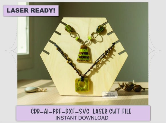 Honeycomb Necklace Display Stand SVG Review