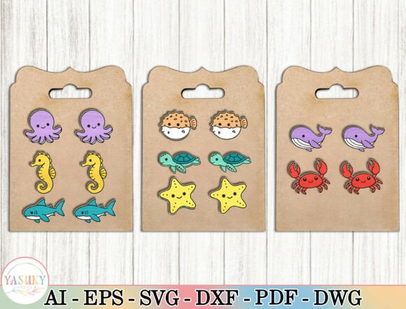 Kawaii Sea Life Earrings SVG Bundle Review