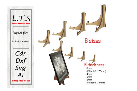 Laser Cut Easel Stand, 8 Size Review