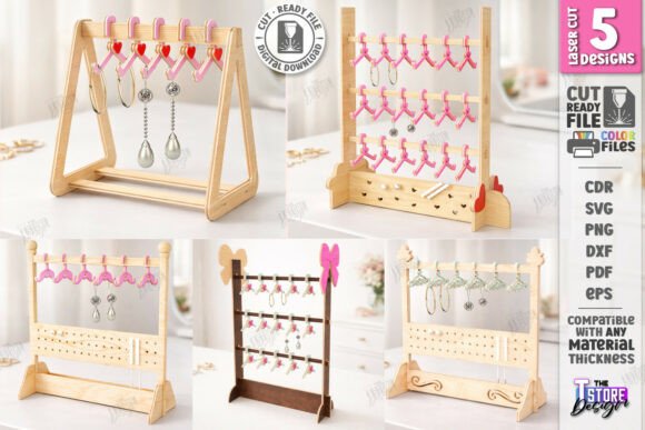 Mini Hanger Jewelry Display Laser Bundle for Stands
