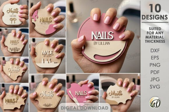 Personalized Nail Display Boards Bundle: Laser Cutting & Other Art Amp Review