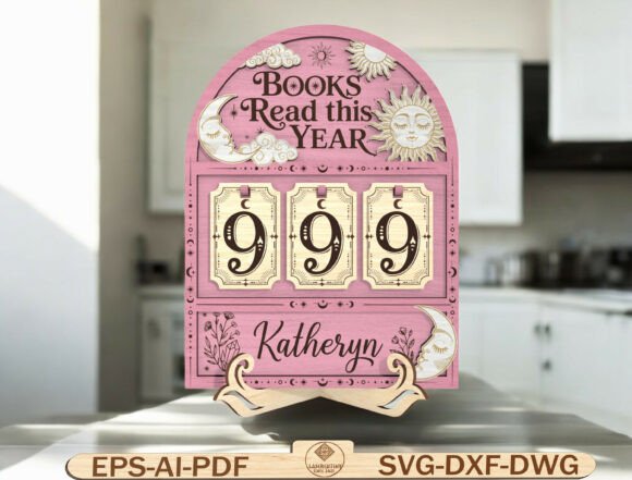 Reading Tracker Sign Laser Cut File Review