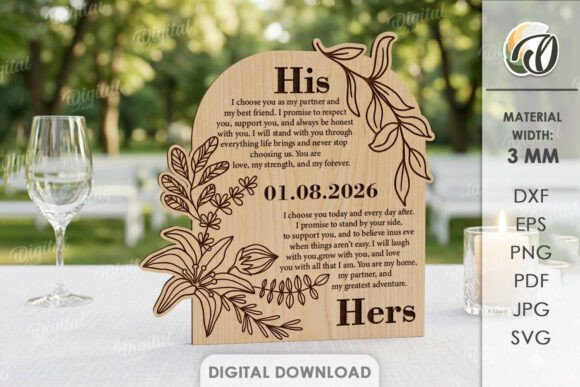 Wedding Vow Display Laser Cut: A Designer's Review